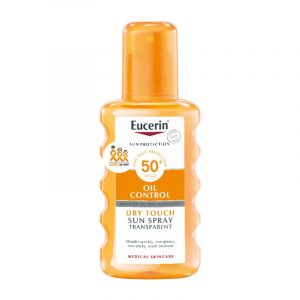 Eucerin Oil Control Dry Touch sprej za zaštitu osetljive kože od sunca SPF 50+ 200ml