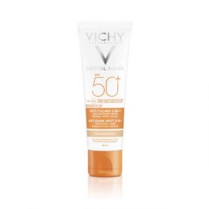 Vichy Capital Soleil Obojena zaštitna krema 3 u 1 SPF 50+ protiv tamnih fleka 50 ml